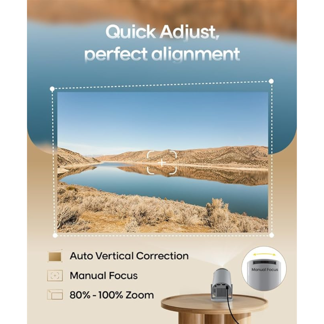 Portable mini cinema with built‑in apps