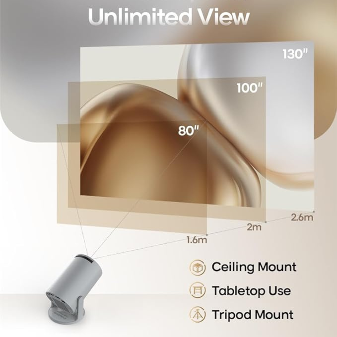 Portable mini cinema with built‑in apps