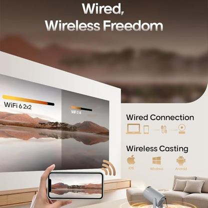 Portable mini cinema with built‑in apps